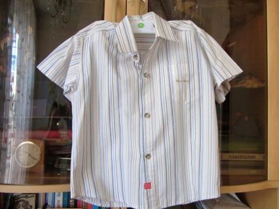 Лот: 7536273. Фото: 1. Летняя рубашка на возраст 4 года... Рубашки, блузки, водолазки