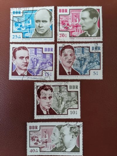 Лот: 25676266. Фото: 1. Антифашисты. ГДР 1964 год. Марки