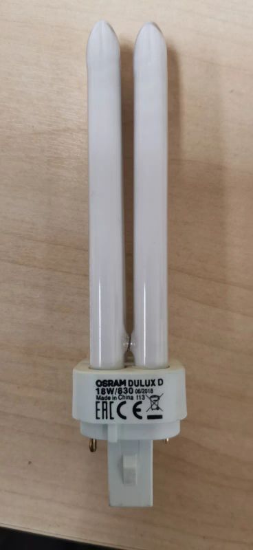Лот: 21126679. Фото: 1. Лампочка Osram Dulux D 18w 830. Лампочки