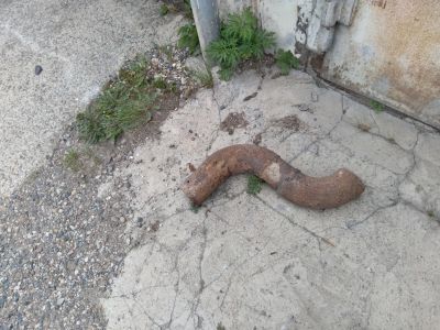 Лот: 19320810. Фото: 1. Отвод металлический. Водоотведение, водостоки и канализация