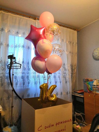 Лот: 14621397. Фото: 1. коробка для шариков. Воздушные шары