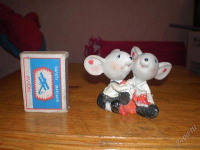 Лот: 2369230. Фото: 1. Сувенир мышки. Фигурки, статуэтки