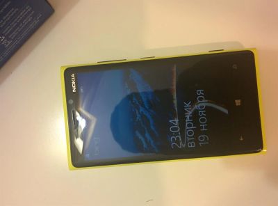 Лот: 3419429. Фото: 1. Nokia Lumia 920 желтый. Оригинал... Смартфоны