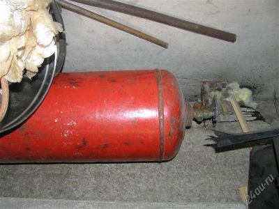 Лот: 1028990. Фото: 1. Баллон газовый (газ - пропан -... Обогреватели промышленные, тепловые пушки