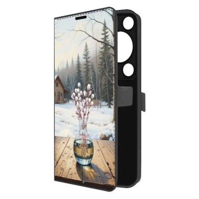 Лот: 25383037. Фото: 1. Чехол Krutoff Eco Book "Верба... Чехлы, бамперы