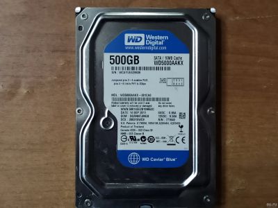 Лот: 17099239. Фото: 1. Жёсткий диск HDD WD Blue 500Gb. Жёсткие диски (HDD)