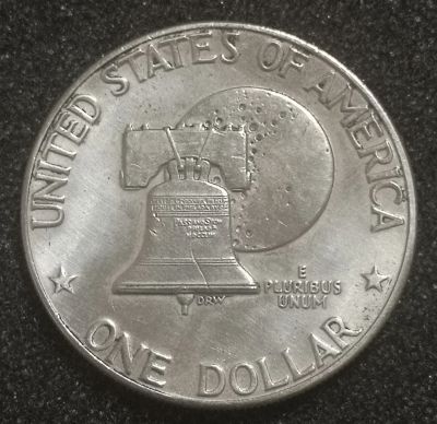 Лот: 23491777. Фото: 1. 1 доллар 1976 года. США. Дуайт... Америка