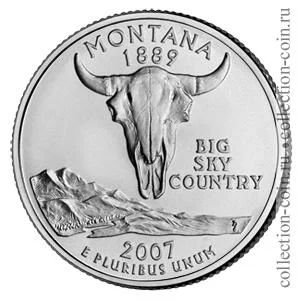 Лот: 11308285. Фото: 1. США 25 центов 2007 года. Серии... Америка