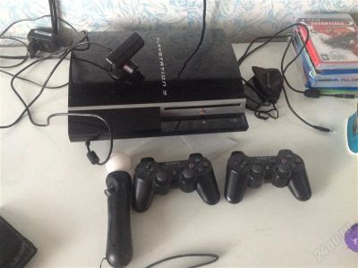 Лот: 2964952. Фото: 1. PlayStation 3 40 Gb + Move + 2... Игровые приставки, консоли