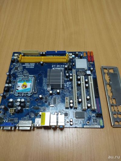 Лот: 15231403. Фото: 1. Материнская плата 775 AsRock G41M-LE... Материнские платы