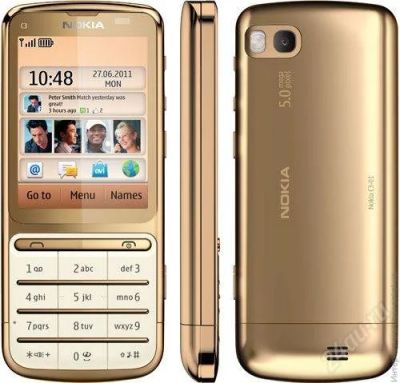 Лот: 2290406. Фото: 1. Nokia C3-01.5 Gold Edition с магазина... Кнопочные мобильные телефоны