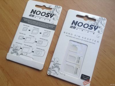 Лот: 18549344. Фото: 1. nano sim adapter noosy 3 в 1 адаптер... Другое (смартфоны, связь, навигация)