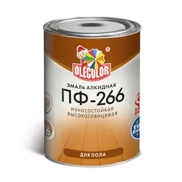 Лот: 12890105. Фото: 1. Краска Olecolor ПФ-266 желто-коричневая... Краски, лаки, растворитель