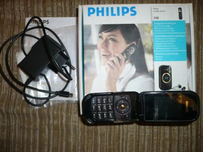 Лот: 5100713. Фото: 1. Мобильный телефон Philips 598... Кнопочные мобильные телефоны