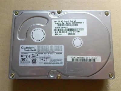 Лот: 1989268. Фото: 1. Quantum Fireball Plus AS 30GB. Жёсткие диски (HDD)
