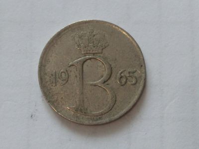 Лот: 15617971. Фото: 1. Бельгия 25 сантимов 1965 год... Россия и СССР 1917-1991 года