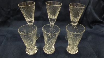Лот: 12958906. Фото: 1. Бокалы фужеры рюмки хрустальные... Рюмки, стопки