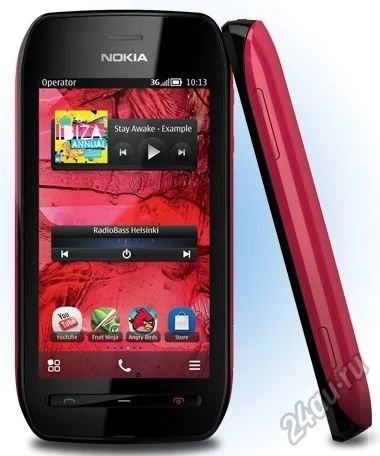 Лот: 5600151. Фото: 1. Nokia 603 Black Fuchsia неисправный. Смартфоны