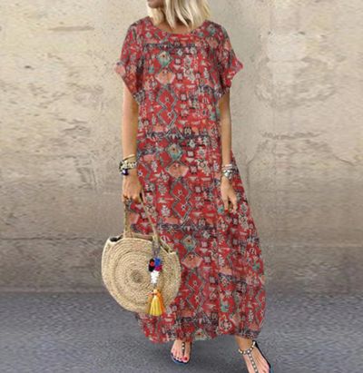 Лот: 19949328. Фото: 1. 👚Платье Zanzea бохо oversize... Платья