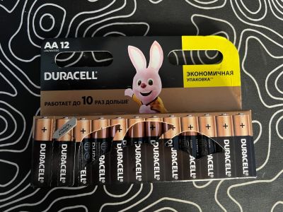 Лот: 25224689. Фото: 1. Батарейки Duracell AA упаковка. Батарейки, аккумуляторы, элементы питания
