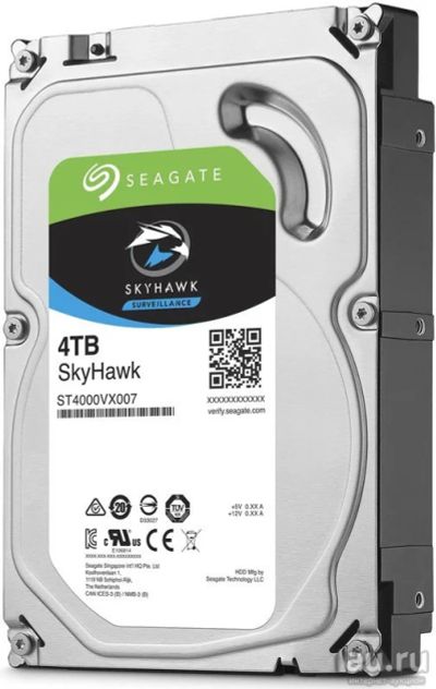 Лот: 17880936. Фото: 1. Жесткий диск Seagate Skyhawk ST4000VX007... Жёсткие диски