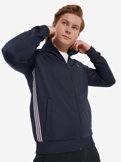 Лот: 25544262. Фото: 1. Толстовка мужская FILA, Синий. Легкие куртки, толстовки