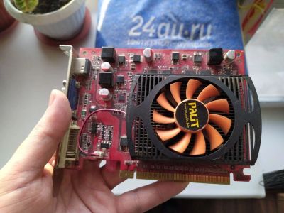 Лот: 15564833. Фото: 1. Видеокарта Palit GeForce GT 220... Видеокарты