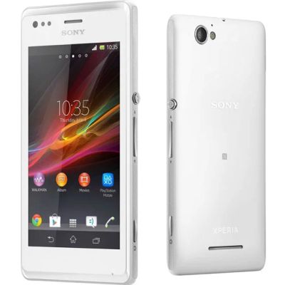 Лот: 3634734. Фото: 1. Sony Xperia M белый полный комплект. Смартфоны