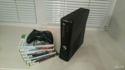 Лот: 8722846. Фото: 1. Xbox 360 Slim 250гб +7 игр. Игровые приставки, консоли