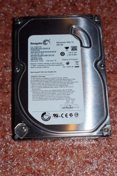 Лот: 3304264. Фото: 1. Неисправный HDD Seagate ST3500418AS... Жёсткие диски (HDD)