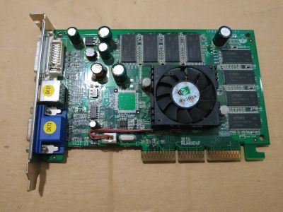Лот: 18948906. Фото: 1. Видеокарта GeForce FX5200 128Mb... Видеокарты