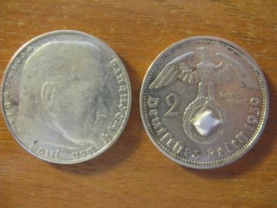 Лот: 11592334. Фото: 1. Германия 2 марки 1939 года. J... Германия и Австрия