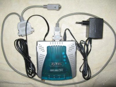 Лот: 147745. Фото: 1. модем ZyXEL OMNI 56K NEO EE. Проводные модемы