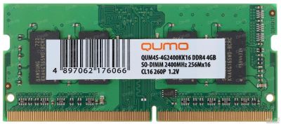 Лот: 13266273. Фото: 1. Память для ноутбука QUMO QUM4S-4G2400KK16... Оперативная память