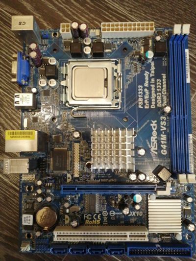 Лот: 16071211. Фото: 1. Asrock G41m-vs3 rev2. Материнские платы