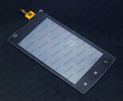 Лот: 10073187. Фото: 1. Тачскрин Lenovo A1000 - Чёрный. Дисплеи, дисплейные модули, тачскрины