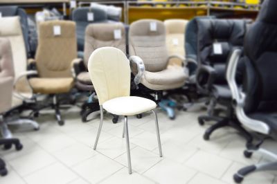 Лот: 20038834. Фото: 1. Стул обеденный ACOM-V-MN-V beige. Столы, стулья, обеденные группы