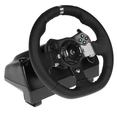 Лот: 25415601. Фото: 1. Игровой руль Logitech G920 Driving... Игры для консолей