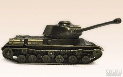 Лот: 9192245. Фото: 1. Модель танка ИС-2 из ювелирной... Военная техника