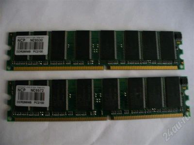 Лот: 397714. Фото: 1. 2 планки по 256=512.DDR-1. Оперативная память