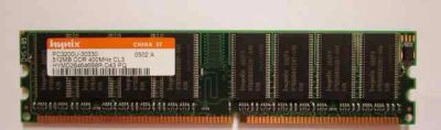 Лот: 7117224. Фото: 1. DDR 512 Mb PC-3200 400Mhz Hynix. Оперативная память