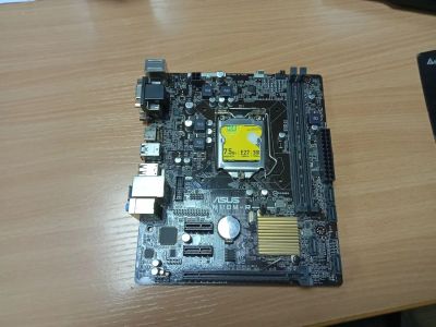 Лот: 25704712. Фото: 1. Материнская плата 1151 Asus H110m-R... Материнские платы