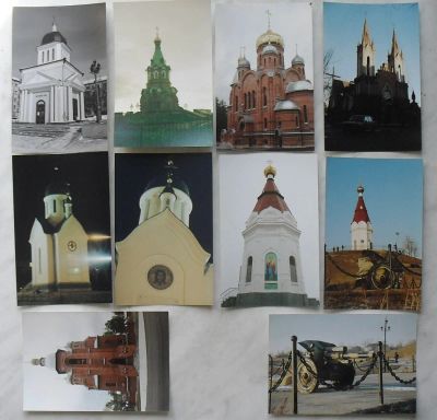 Лот: 7680451. Фото: 1. Красноярск на фото. Церкви и пушка... Фотобумага, плёнка