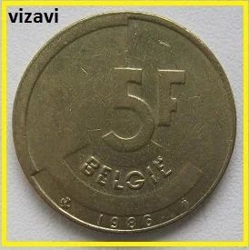 Лот: 16214926. Фото: 1. Бельгия 5 франков 1986 (надпись... Европа