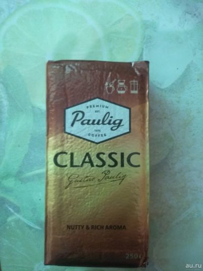 Лот: 14546466. Фото: 1. Кофе молотый pauling classic запечатан. Чай, кофе, какао
