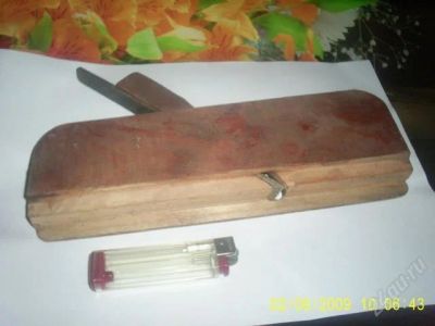 Лот: 63371. Фото: 1. Рубанок-зензубель кустарный... Ручной инструмент
