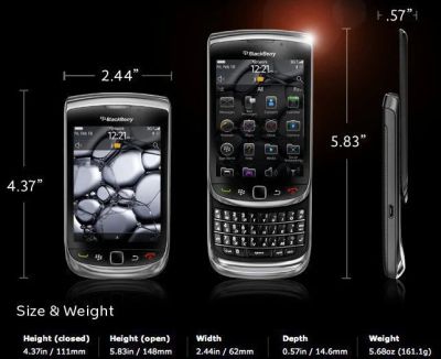 Лот: 3397330. Фото: 1. BlackBerry Torch 9800 полный комплект... Смартфоны