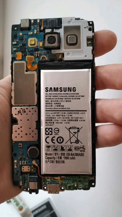 Лот: 14231747. Фото: 1. Материнская плата Samsung a300. Микросхемы и платы