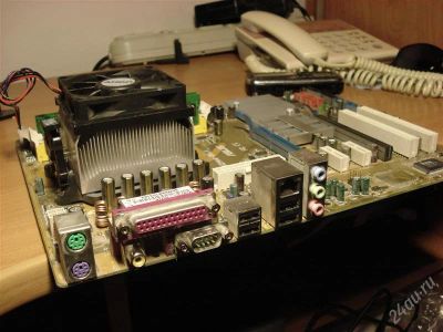 Лот: 920585. Фото: 1. Asus M2N4-SLI + ATHLON 64 X2 4200... Материнские платы