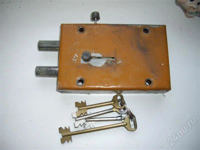 Лот: 412934. Фото: 1. замок накладной 3 оборота. Фурнитура, комплектующие